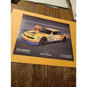 Vintage Rick Wilson #75 Dinner Bell Food Lion NASCAR Promo 8x10 Photo